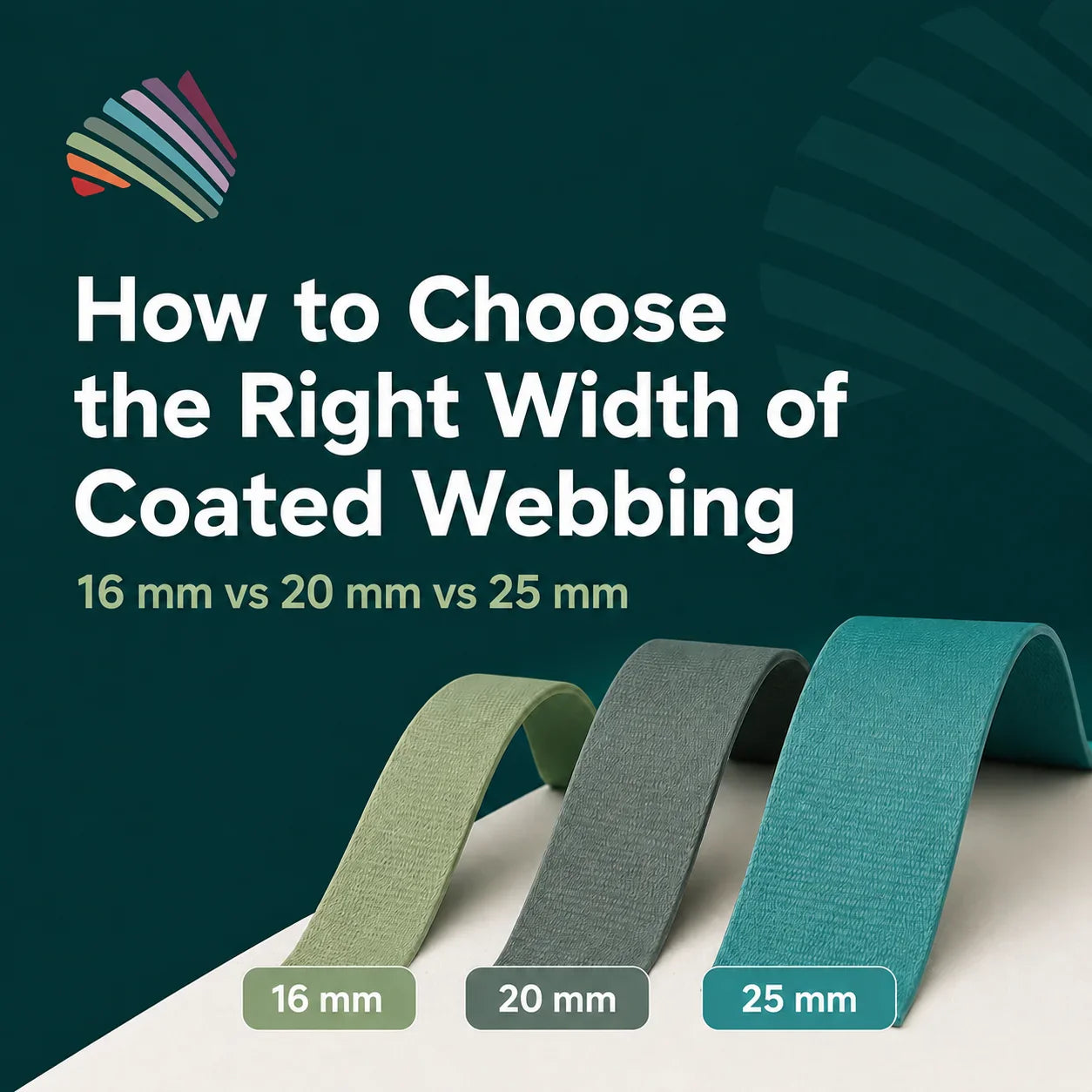 How to Choose the Right Width of Coated Webbing (16 mm vs 20 mm vs 25 mm)